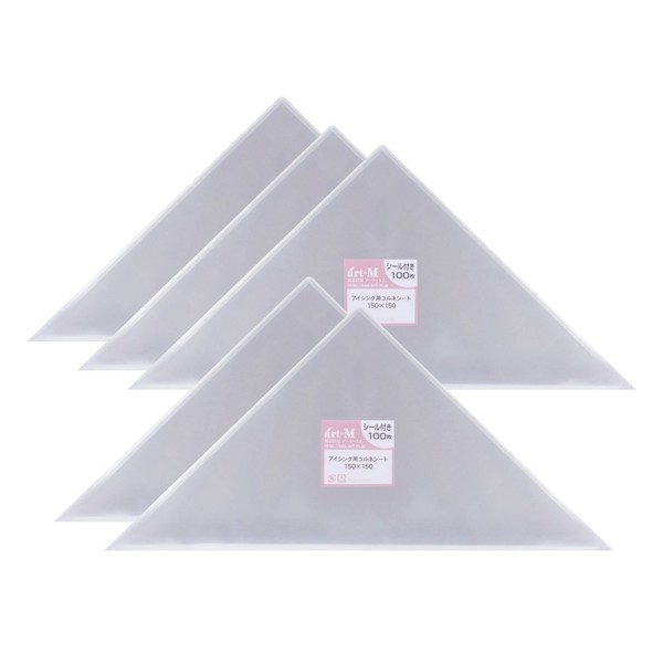 [Domestic] <Commercial Product> Cornet Triangle Sheet for Icing [500 Sheets] 150 x 150 [With Fastener Seal]