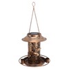 Solar Bird Feeder for Outdoors Hanging IP65 Waterproof Warm Light