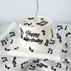 Keaziu 500PCS Music Confetti Music Notes Table Confetti Black Music