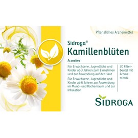 Sidroga Chamomile Flower Tea - Drug Tea for Gastrointestinal Discomfort and Inflammation - 20 x 1.5g Filter Bags