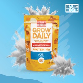 Healthy Heights Grow Daily Kids Protein Drink Mix (Vanilla) - High Protein Shake for Boys 10+