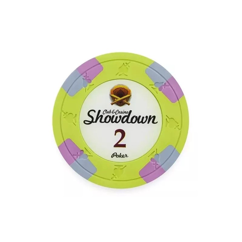New Bulk Lot of 200 Showdown Poker Chips - Pick