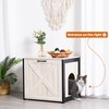 DWANTON Cat Litter Box Furniture Hidden, Cat Litter Box Enclosure,