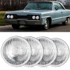 Unbranded For 1966-1974 Dodge Charger 5.75" Led Round Headlights High/low