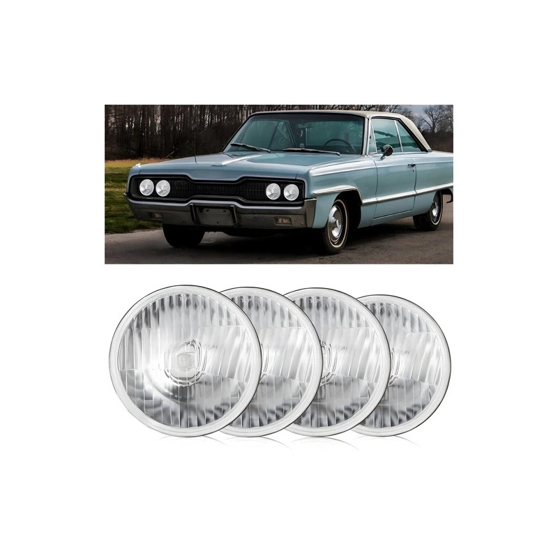 Unbranded For 1966-1974 Dodge Charger 5.75" Led Round Headlights High/low