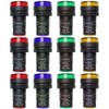 KILIGEN 12pcs 22mm LED Power Indicator,LED Pilot Signal Light Panel