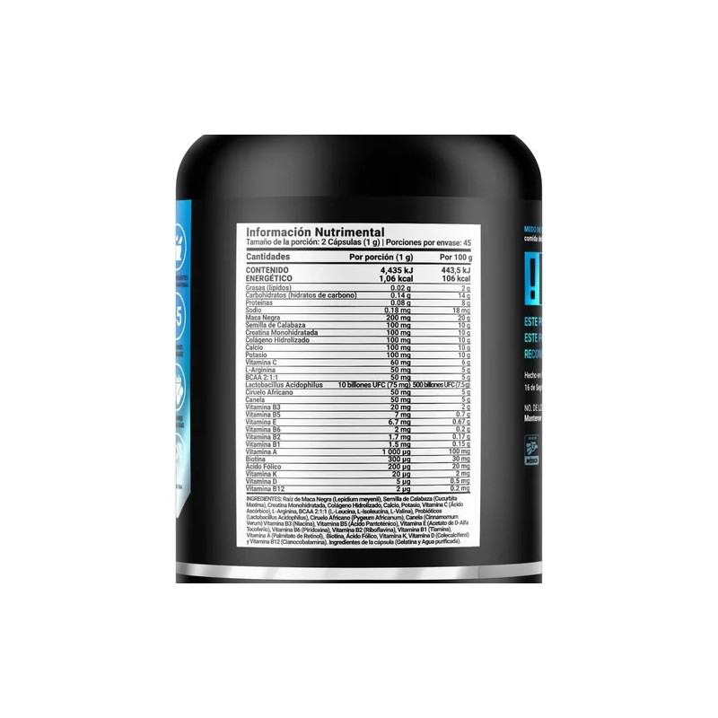 Multivitamínico Hombre Mayor Años Cáps Life Sabor