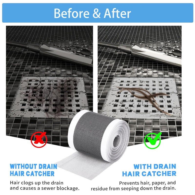 Disposable Drain Strainer, 70 mm x 10 m Drain Hair