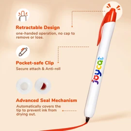 JoyCat Click & Draw Washable Markers for kids with Retractable Tips,40 Colors Markers Set,retractable marker for Toddlers Kids, Ideal arts & crafts supplies,coloring markers,Holiday Gifts for Kid.