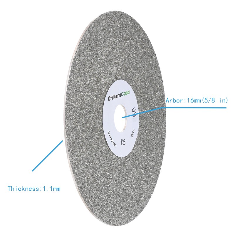 ChilternCasa 5 Inch Diamond Flat Lap Disc,Grinding Wheel 5" ×