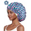 Vettres Silk Hair Bonnet for Sleeping with Scrunchie Adjustable Sleep
