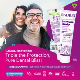 RADIUS ImmuniMinty Immune Support Toothpaste 2.5 Oz - Elderberry Mint - Pack of 3