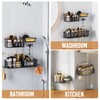 LEVERLOC Shower Caddy Suction Cup, 2 Pack suction shower shelf