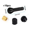 AOYEGIC Pack of 10 TR413 Rubber Valves, Tyre Rubber Valves,
