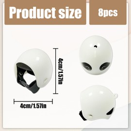 HAIKING Chicken Helmet, 8 PCS Mini Pet Costume Hats for Hamster, Duck, Lizard, Parrot, Quail (Cute Design)