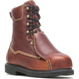 Hytest Brown Electrical Hazard, Composite Toe, External Met-Guard Men's 10 Inch Boot (8.0 W)