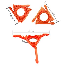 STCRERAG Gas Tank Bracket Foldable Canister Stand Gas Canister Support Orange Gas Tank Stove Stand Bracket Tripod Outdoor Stove Flat Gas Tank Holder for Outdoor Camping Hiking Picnic Cooking