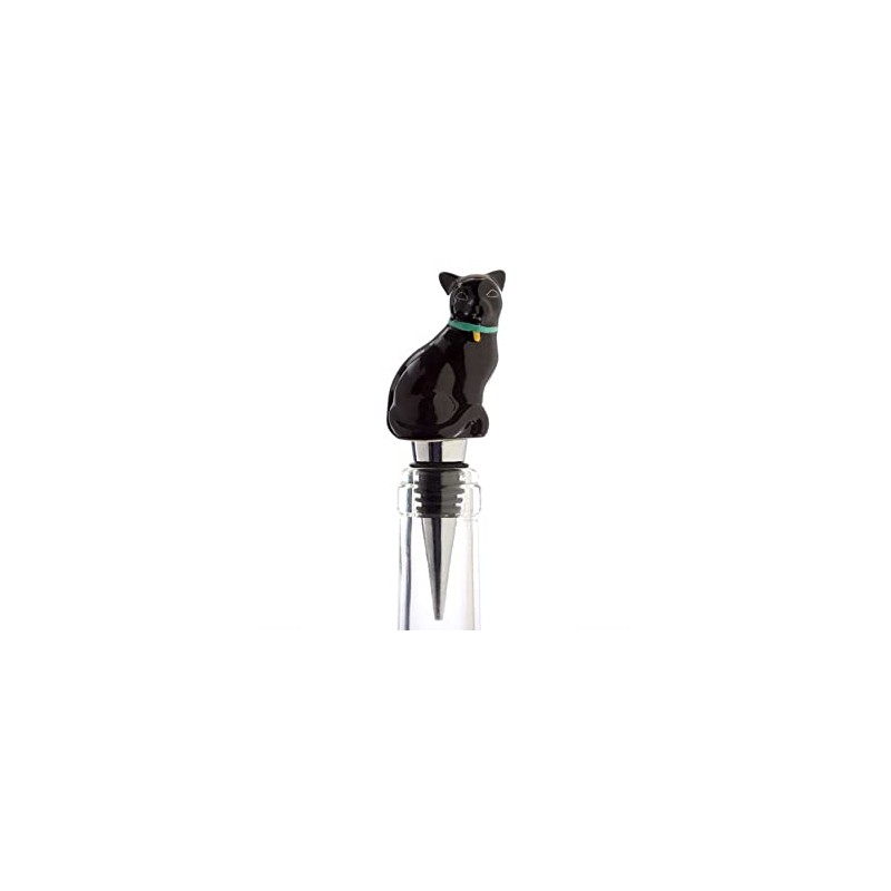mtb more energy Decorative Bottle Stopper "Black Cat" - Black