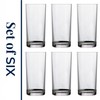 US Acrylic Classic Clear Plastic Reusable Drinking Glasses (Set of