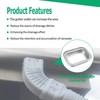 LNATPPE 3" × 4" K Style Gutter Downspout Adapter Aluminum