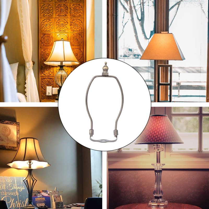 OSALADI Lamp Shade Harps Holder, 7 inch Horn Frame Lampshade