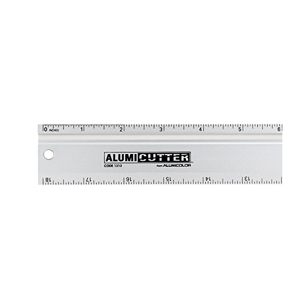 Alumicolor Alumicutter, Safety Ruler and Straight Edge, Aluminum, 30 inches, Silver (1315-1)