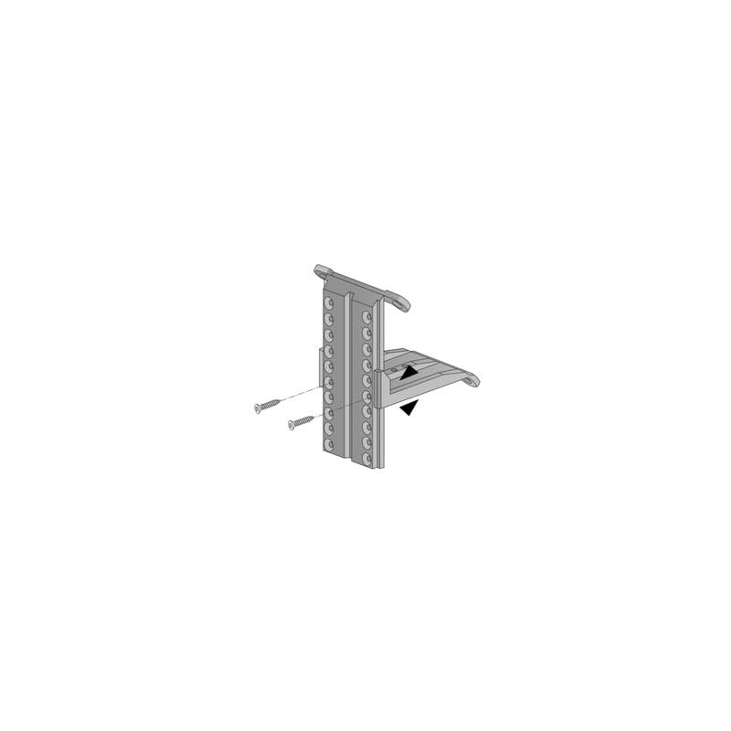 Hettich Roof sloping adaptor, 50 kg/pair, plastic, 9219926