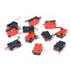 JESSINIE 10pcs V-156-1C25 Micro Limit Switch SPDT with Silver Base