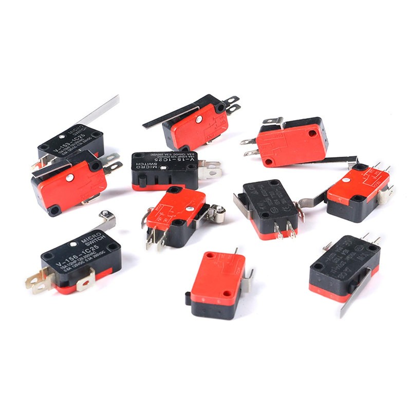 JESSINIE 10pcs V-156-1C25 Micro Limit Switch SPDT with Silver Base