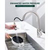 HEISOK Metal Kitchen Faucet Head Replacement, 2-Mode Pull Down Kitchen