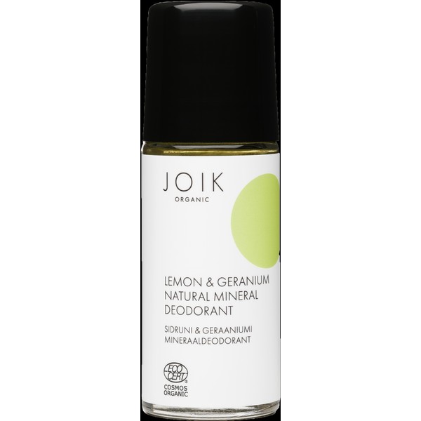JOIK Organic Lemon & Geranium Natural Mineral Deodorant, 50 ml