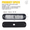 Xprite Blue LED Emergency Strobe Lights Kit for Vehicles -