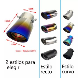 owii owii Colilla Terminal Punta Escape Deportiva Univeral Inoxidabe