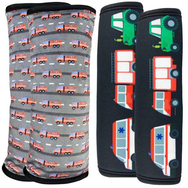 HECKBO 2 x seat belt cushions and 2 x belt