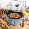 6 Quart Programmable Slow Cooker (Color : Cornflower Blue)