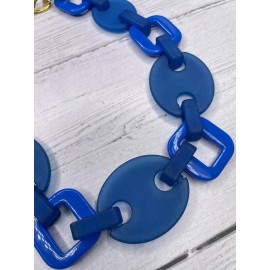 Alisha D fashion acrylic link chain chunky statement necklace