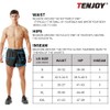 TENJOY Men's Running Shorts, black