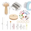 FMTYAOIU Darning Mushroom for Socks 14 Hooks Small Weaving Darner
