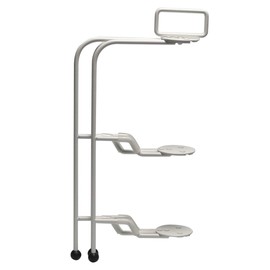 CASUAL PRODUCT Bistro Plate Stand, 2 Tiers, WH, Diameter 7.1 - 9.4 inches (18 - 24 cm), Space Efficient, Foldable, Afternoon Tea Stand, Unbreakable