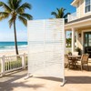 Metal Privacy Screen Outdoor 70.9" H x 46.1" W, Freestanding