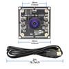 3PCS USB Camera Module OV9732, 100 Degree Without Deformity, 1MP