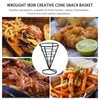 Hemoton French Fries Stand,French Fry Holder French Fries Cone Holder