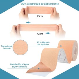 FARMADAR cinta kinesiologíca venda autoadherible muscular para recuperación de lesiones musculares PIEL