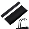PH PandaHall 2pcs Leather Handbag Handles Wrap Cover, Black Handle