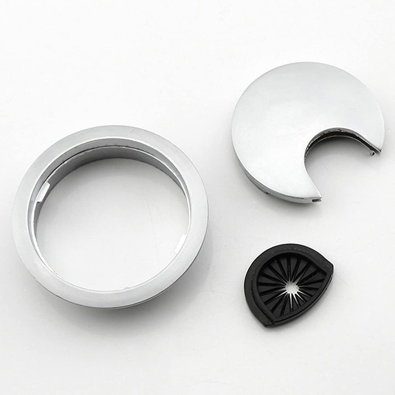 2Pcs 80mm Desk Cable Grommets, Computer Desk Metal Cable Hole,