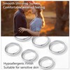 PROSILVER Womens 3mm Wedding Rings Toe Rings for Women Silver