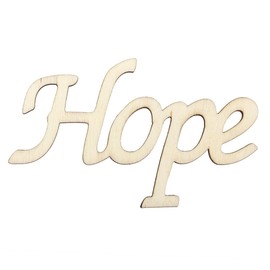 Ciieeo Signage Decor Faith Decor Block Letters for Decor Standing Hope Signage Hope Decor A Little Hipe Sign Wood Decor Rabbit Decor Wooden Bamboo Script