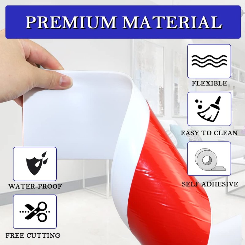 LSGCQ Flexible Baseboard Molding Trim 4 Inch x 100 Feet