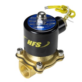 HFS(R) Solenoid Valve Electric Solenoid Valve 110V AC G1/2" for Water/Air, Normally Closed for Water Supply