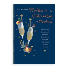 Regal Publishing Classic Christmas Card Brother & Sister In Law - 9 x 6 inches, C85510